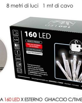 160 LED LIGHTS EXT. ICE B/O W/TIMER