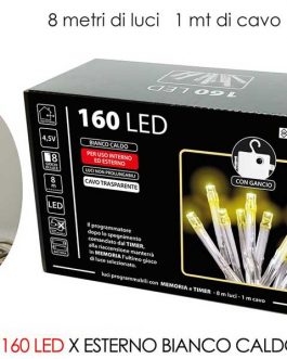 160 LED LIGHTS EXT. WARM B/O