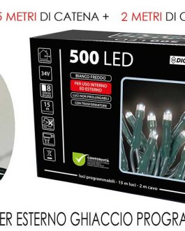 500 LED LIGHTS EXT. ICE WHITE PROG