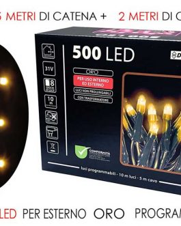 500 LED LIGHTS EXT. GOLD PROG