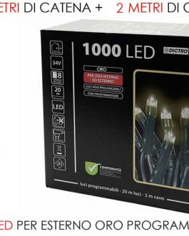 1000 LED LIGHTS EXT. GOLD PROG