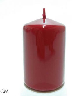 CANDLE PILLAR RED H8XD5CM RED
