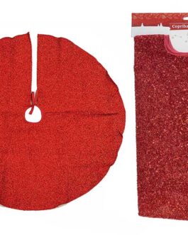 TREE SKIRT 90CM RED