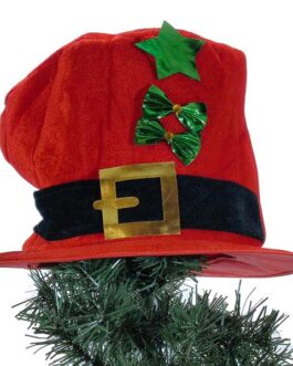 TREE TOP HAT RED H20cm