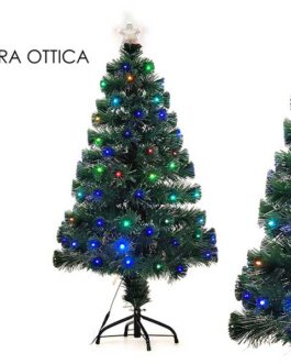 XMAS TREE H120CM FIBRE OPTICS W/125LED