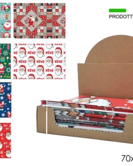 XMAS GIFT PAPER SHEET 70X100 6 ASS