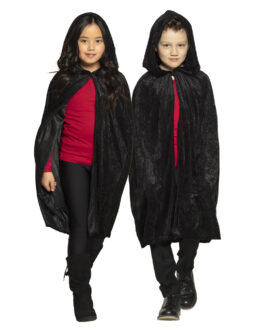 CAPE FOR CHILDREN VELVET BLACK 115CM