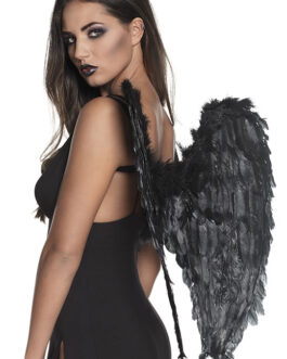 WINGS DARK ANGEL BLACK 65C65CM