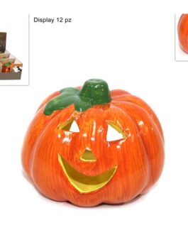 PUMPKIN TEALIGHT HOLDER 10CM