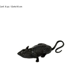 RUBBER MOUSE BLACK 6PCS