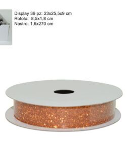 GLITTER RIBBON 1.6CMx270CM HALLOWEEN