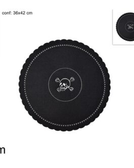 FELT PLATE MAT HALLOWEEN 35CM ROUND 2ASS