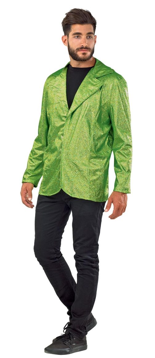 COSTUME DISCO JACKET METTALIC L.GREEN OS